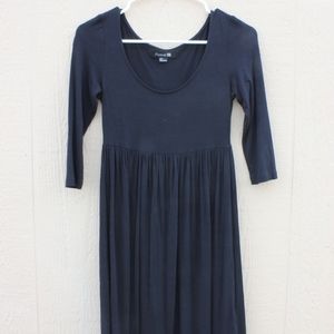 Black 3/4 sleeve mini dress